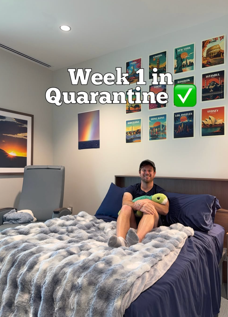 A person in quarantine after being aboard the deadly hantavirus cruise